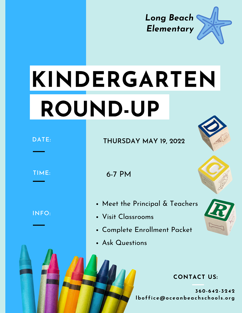 LBE Kindergarten Round Up Informational Flier