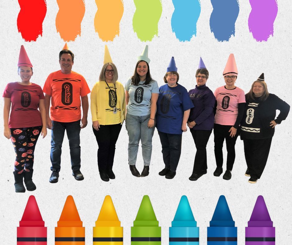 District Office Team Halloween Costume - Crayons