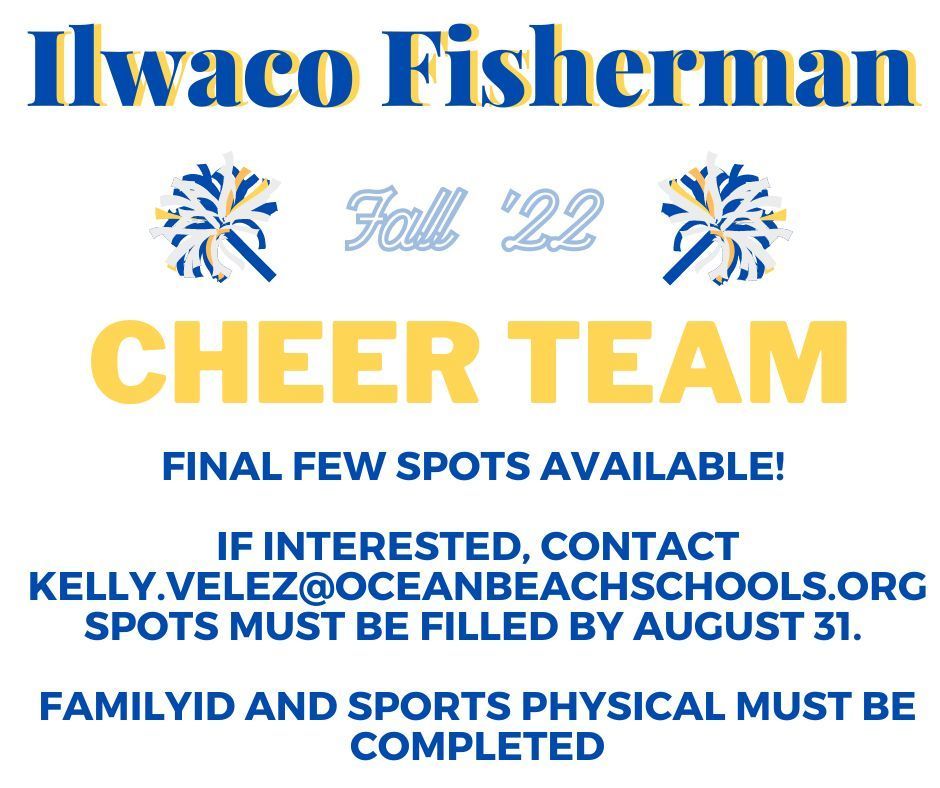 Ilwaco High School Cheer Team Flyer 