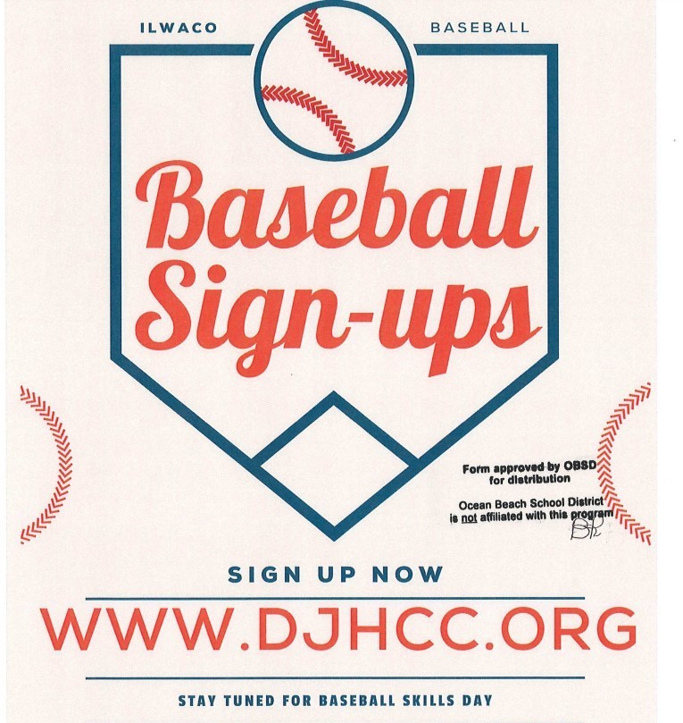 Baseball Sign-ups DJHCC.ORG end tonight Feb. 13, 2023
